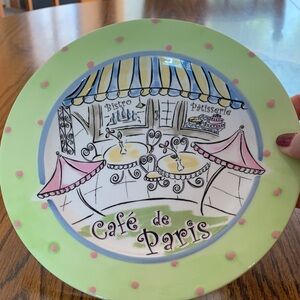 Café de Paris Luncheon Plate. It is one plate only.